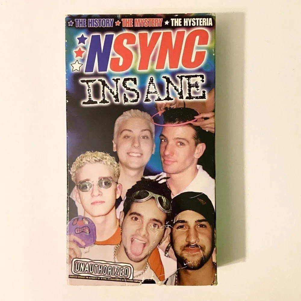2000 N Sync Insane VHS Tape The History Mystery Hysteria